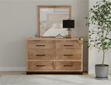 6 Drawer Dresser - Natural Parota Collection | Sophisticated Storage