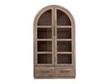 2 Drawer & 2 Glass Door Cabinet | White Balam Collection