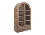 2 Drawer & 2 Glass Door Cabinet | White Balam Collection
