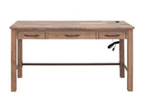 Natural Parota 3 Drawer Desk - Rustic Office Desk