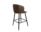 Tamesis 30" Upholstered Barstool - Brown Faux Leather
