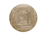 White Balam Round Dining Table 47 - Handcrafted Mango & Teak