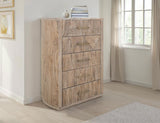 5 Drawer Chest - Modern Mango & Teak Wood Storage