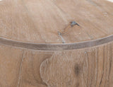 Handcrafted Chairside Table - Mango & Teak Wood Modern Design