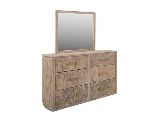 6 Drawer White Balam Dresser - Modern Storage Furniture