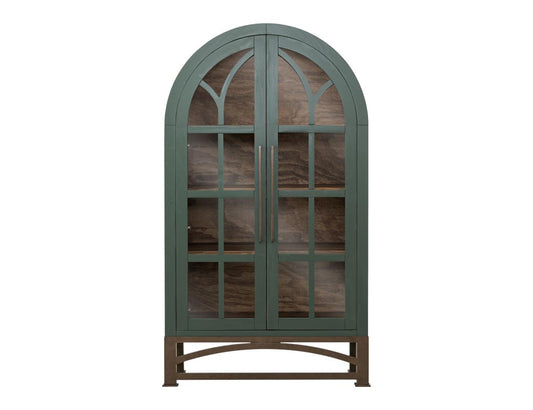 2 Glass Door Cabinet | Mid-18th Century French Style Obsidian