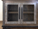 3 Drawer 2 Door Buffet | Loft Brown Pine Wood Collection