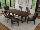 Raramuri Mango Wood Dining Table with Live Edge & Copper Epoxy