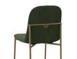 Upholstered Barstool Wooden Frame Metal Base | Modern Bar Seating