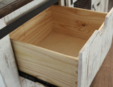 4 Drawer 1 Door Chest - Pueblo White Solid Pine Collection