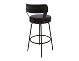 Maison Bar Stool - Modern Wooden Frame & Metal Base Barstool