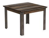 42" Dining Table - Loft Brown Collection Pine Wood