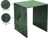 Lucca End Table - Handcrafted Marble Elegance with Art Deco Design and Fluted Base for Luxe Living