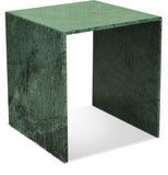 Lucca End Table - Handcrafted Marble Elegance with Art Deco Design and Fluted Base for Luxe Living