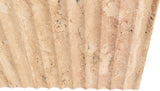 Lucca End Table - Handcrafted Marble Elegance with Art Deco Design and Fluted Base for Luxe Living