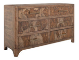 6 Drawer Dresser | Modern Teak & Mango Wood Storage