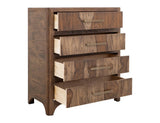 4 Drawer Chest | Modern Bedroom Storage | Teak & Mango Wood