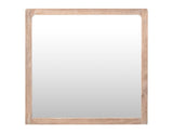 White Balam Mirror - Modern Sustainable Mango & Teak Wood