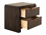 Rarámuri 2 Drawer Nightstand | Solid Wood Bedside Table