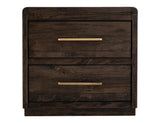 2 Drawer Nightstand - Dark Mesquite Mango Wood Collection