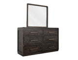 6 Drawer Dresser Dark Mesquite Mango Wood | Handcrafted