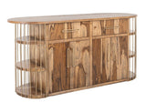 Balam Kitchen Island - 2 Drawer 4 Door 6 Shelf Mango Wood