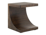 Wooden Chairside Table - Mesquite Collection Mango Wood