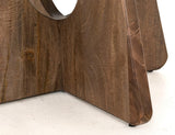 Zaphiro Round Dining Table | Handcrafted Parota Wood & Sapphire Epoxy