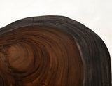 Live Edge Chairside Table | Parota Wood Epoxy Collection