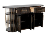 2 Drawer 4 Door 6 Shelf Kitchen Island | Balam Mango Teak