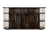 2 Drawer 4 Door 6 Shelf Kitchen Island | Balam Mango Teak