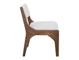 Zaphiro Upholstered Chair - Handcrafted Dining Chair in Brown