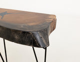 Live Edge Parota Wood Sofa Table | Epoxy Collection