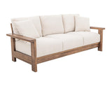 Wooden Frame Upholstered Sofa | Duna Collection Pearl Fabric