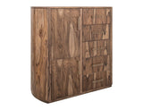 5 Drawer & 2 Door Gentleman's Chest | Handcrafted Mango & Teak