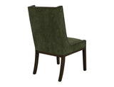 Dark Mesquite Upholstered Chair | Solid Wood Dining Chair