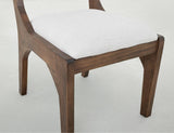 Zaphiro Upholstered Chair - Handcrafted Dining Chair in Brown