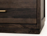 2 Drawer Nightstand - Dark Mesquite Mango Wood Collection