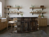 2 Drawer 4 Door 6 Shelf Kitchen Island | Balam Mango Teak