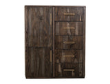 5 Drawer & 2 Door Gentleman's Chest | Handcrafted Mango & Teak