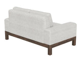 Wooden Frame Loveseat | Modern Design Premium Fabric