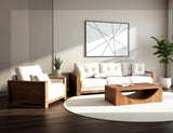 Wooden Frame Upholstered Sofa | Elegant Living Room Furniture