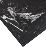 Bolzano End Table - Handcrafted Marble Accent with Unique Veining for Modern Art Deco Spaces