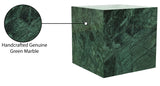Bolzano End Table - Handcrafted Marble Accent with Unique Veining for Modern Art Deco Spaces