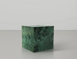 Bolzano End Table - Handcrafted Marble Accent with Unique Veining for Modern Art Deco Spaces