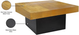Palladium Iron Coffee Table - Modern Matte Black and Textured Metal Finish for Contemporary Style