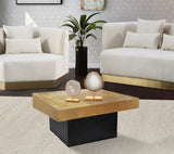 Palladium Iron Coffee Table - Modern Matte Black and Textured Metal Finish for Contemporary Style