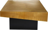 Palladium Iron Coffee Table - Modern Matte Black and Textured Metal Finish for Contemporary Style