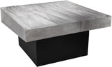 Palladium Iron Coffee Table - Modern Matte Black and Textured Metal Finish for Contemporary Style