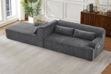 ZELAR 102" Chenille Left Chaise Sofa
